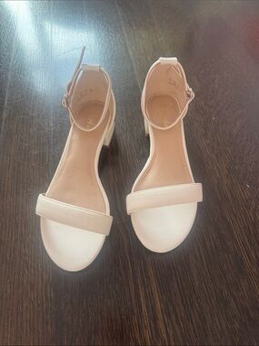 White sandals